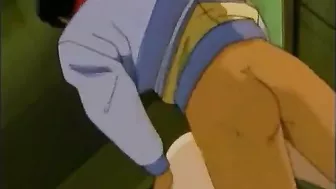 Big Boobs Hentai Lesbians in the Bathroom - Steamy Anime Action