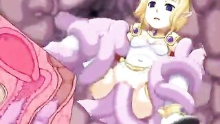 Cute Hentai Caught And Hard Drilled Tentacles - Anime, Cute, Hentai, Caught, Hard