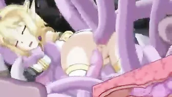 Cute Hentai Caught And Hard Drilled Tentacles - Anime, Cute, Hentai, Caught, Hard