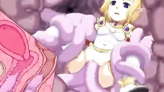 Cute Hentai Caught And Hard Drilled Tentacles - Anime, Cute, Hentai, Caught, Hard