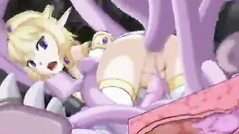 Cute Hentai Caught And Hard Drilled Tentacles - Anime, Cute, Hentai, Caught, Hard