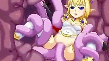 Cute Hentai Caught And Hard Drilled Tentacles - Anime, Cute, Hentai, Caught, Hard