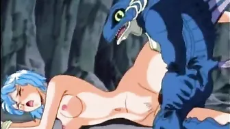 Hentai Girls Groupfucked By Lizard Monsters - Watch as beautiful anime girls are taken by ravenous lizard monsters in this wild and erotic adventure!