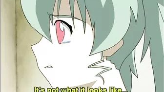 Cute Anime Girl Self-Masturbates while Watching her Friend get Fucked