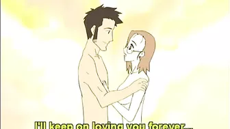 Cute Anime Girl Self-Masturbates while Watching her Friend get Fucked