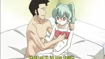 Cute Anime Girl Self-Masturbates while Watching her Friend get Fucked