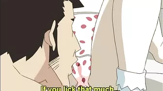 Cute Anime Girl Self-Masturbates while Watching her Friend get Fucked