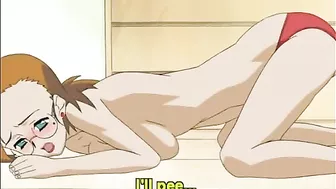 Cute Anime Girl Self-Masturbates while Watching her Friend get Fucked