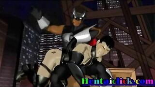 Hardcore Hentai Porn featuring Muscular Men in Group Gay Gangbangs