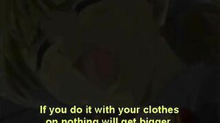 Pinched and Dildoed! Cute Hentai Gets Titty Fucked