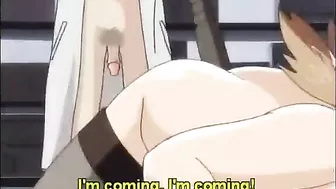 Pinched and Dildoed! Cute Hentai Gets Titty Fucked