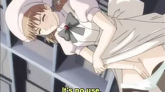 Pinched and Dildoed! Cute Hentai Gets Titty Fucked