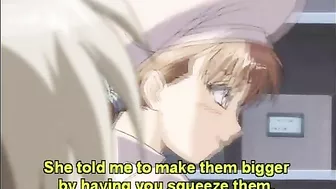 Pinched and Dildoed! Cute Hentai Gets Titty Fucked