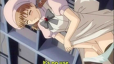 Pinched and Dildoed! Cute Hentai Gets Titty Fucked