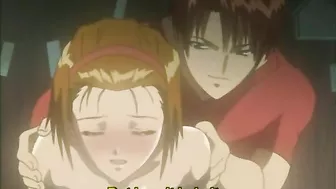 Hentai Cutie Sucks Stiff Dicks in Bondage Scene