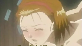 Hentai Cutie Sucks Stiff Dicks in Bondage Scene