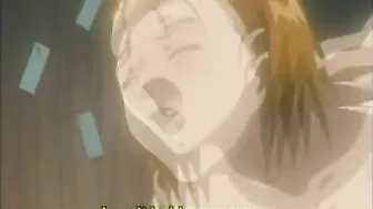 Hentai Cutie Sucks Stiff Dicks in Bondage Scene