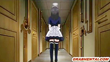 Cute Hentai Maid Tittyfucking and Hot Riding Big Cock - Anime, Cute, Hentai, Maid, Tittyfucking, Hot, Riding
