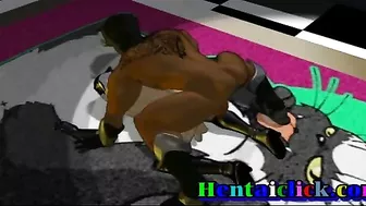 Hardcore Anime Gay Hentai Porn featuring Muscular Hunks Bareback Fucking