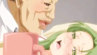 Coed Titty Fucking and Swallowing Cum in Hentai Porn