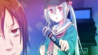 Coed Titty Fucking and Swallowing Cum in Hentai Porn