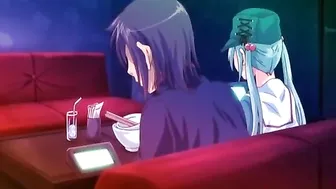 Coed Titty Fucking and Swallowing Cum in Hentai Porn