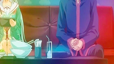 Coed Titty Fucking and Swallowing Cum in Hentai Porn