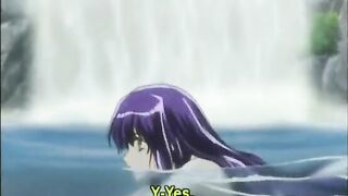 Hentai Gets Squeezed Her Busty Breasts in the Outdoor