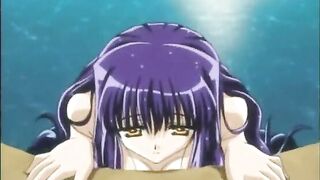Hentai Gets Squeezed Her Busty Breasts in the Outdoor
