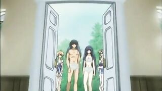 Hentai Gets Squeezed Her Busty Breasts in the Outdoor
