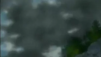 Hentai Gets Squeezed Her Busty Breasts in the Outdoor