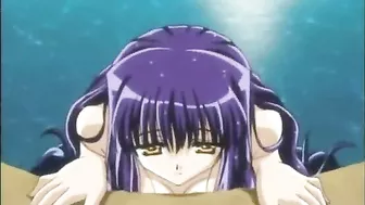 Hentai Gets Squeezed Her Busty Breasts in the Outdoor