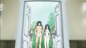 Hentai Gets Squeezed Her Busty Breasts in the Outdoor