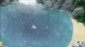 Hentai Gets Squeezed Her Busty Breasts in the Outdoor