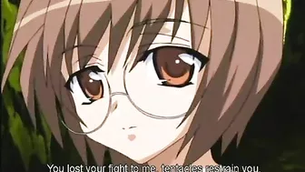 Caught and Squeezed - Busty Hentai's Big Tits by Tentacles