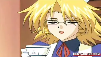 Hentai Porn Video with Dildos, Titty Fucking, Do...