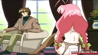 Hentai Porn Video with Dildos, Titty Fucking, Do...