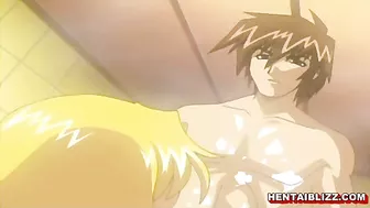 Hentai Porn Video with Dildos, Titty Fucking, Do...