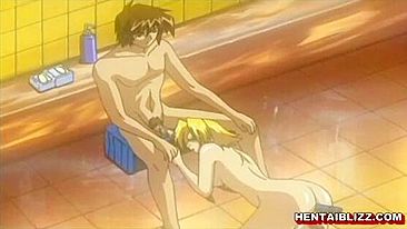 Hentai Porn Video with Dildos, Titty Fucking, Do...