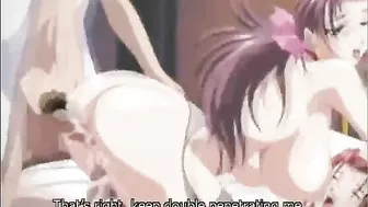 Huge Melon Boobs Hentai DP and Cumshot Allbody