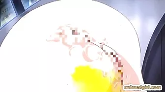 Busty Hentai Nurse Dildoing Her Ass and Fingering Wet Pussy