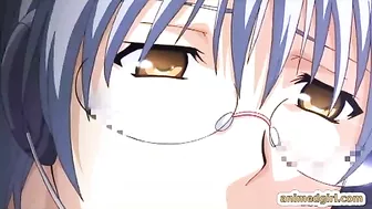 Busty Hentai Nurse Dildoing Her Ass and Fingering Wet Pussy