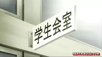 Redhead Hentai Schoolgirl With Big Boobs Wet Pussy Fucking - Anime, featuring a redhead hentai schoolgirl with large breasts in a steamy sex scene.