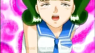 Cute Hentai Coed Fingering and Dildoing her wet pussy in front of her teacher - Watch now!