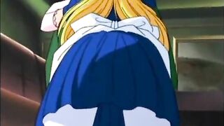 Hentai Maid Gangbanged by her Masters in an Anime Orgy