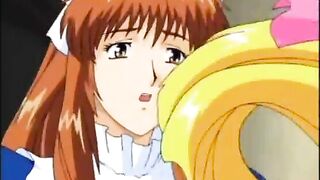 Hentai Maid Gangbanged by her Masters in an Anime Orgy