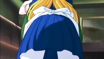 Hentai Maid Gangbanged by her Masters in an Anime Orgy