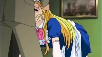 Hentai Maid Gangbanged by her Masters in an Anime Orgy