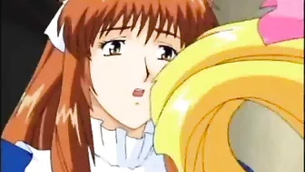 Hentai Maid Gangbanged by her Masters in an Anime Orgy