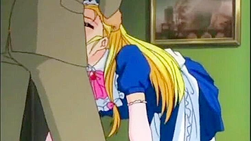 Hentai Maid Gangbanged by her Masters in an Anime Orgy